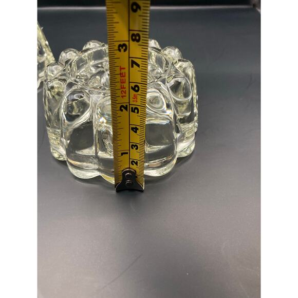 Vintage Princess House 3 in 1 Crystal Candle Holders Scalloped - Picture 7 of 7